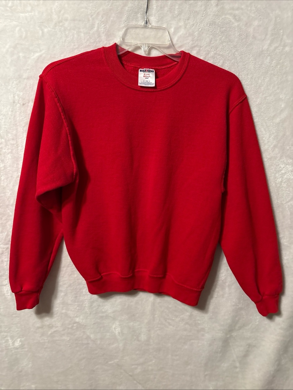 Jerzees Red Crewneck Sweatshirt - Classic Pullover